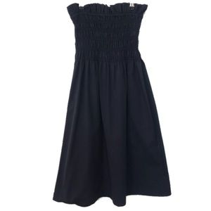Zara Navy Strapless Dress